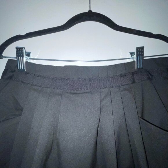 Gap Stretch Black Ruched Ribbon-Trimmed Waist Skirt with Pockets Size 4 - Picture 2 of 10